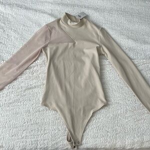 NEW Beige One Piece Long Sleeve
